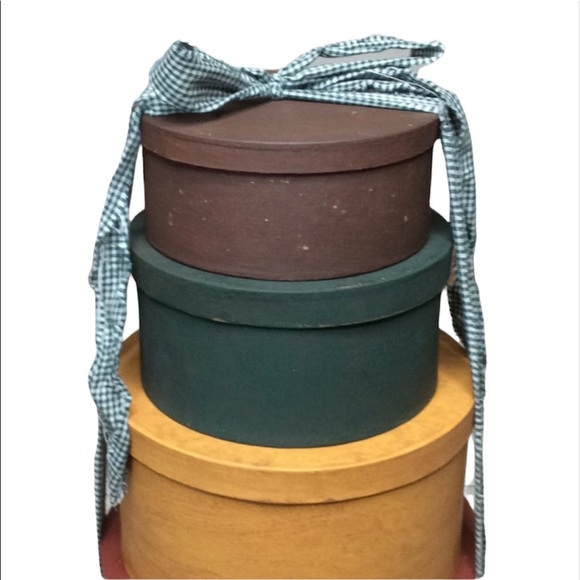 Decorative Storage Container Boxes Stackable Set of 4 Boxes NEW - Picture 4 of 6